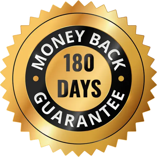 60-day money-back guarantee seal